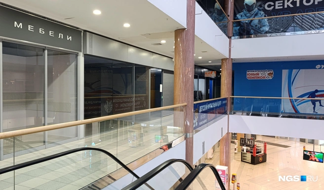 Пока в «Мегасе» хватает пустующих помещений | Источник: Стас Соколов / NGS.RU