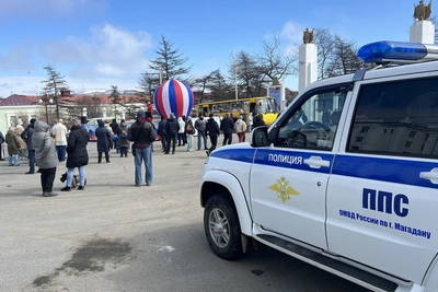 Охрана порядка на Первомай в Магадане
