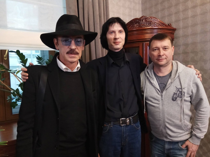 Михаил Боярский со сценаристом и продюсером