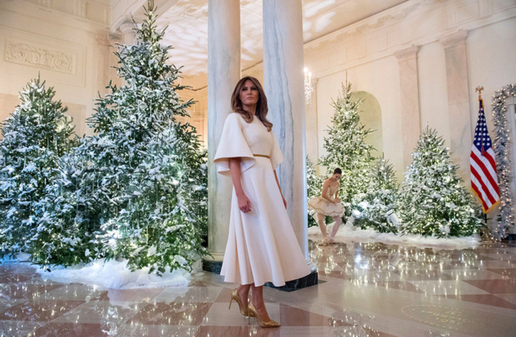 Мелания Трамп украсила Белый Дом к Рождеству фото [1]
