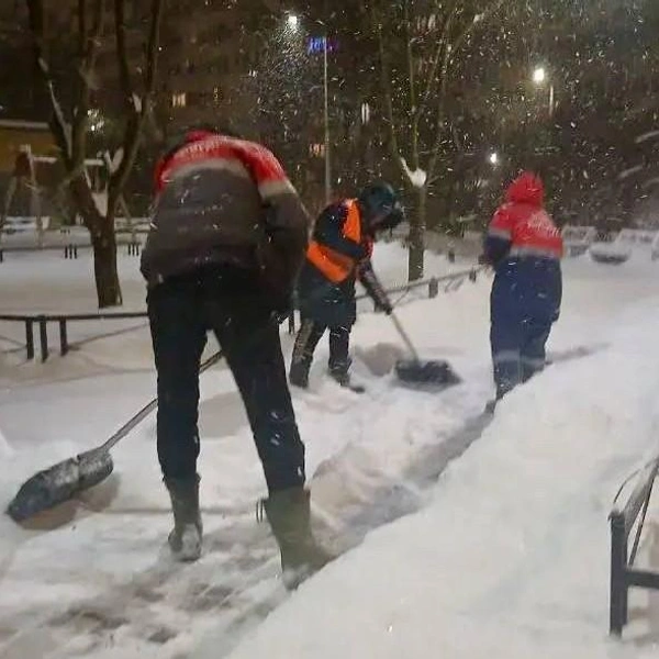 Засыпанный пушистым снегом Петербург чистят в усиленном режиме | Источник: аппарат вице-губернатора Евгения Разумишкина