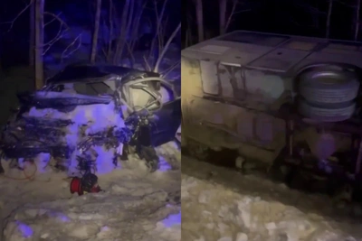 Авария автобуса под Приозерском: есть жертвы и раненые