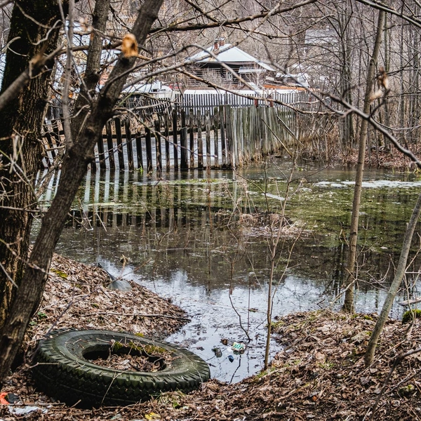 И половодье, затопившее огороды | Источник: Тимофей Калмаков / 59.RU
