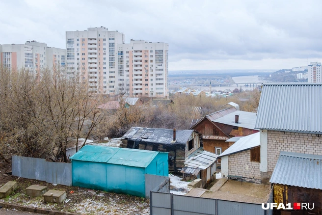Частный сектор в сердце | Источник: Булат Салихов / UFA1.RU