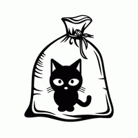 Аватарка Кот в Мешке