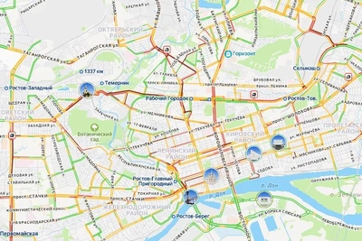 Ростов встал в 10-балльных пробках из-за метели