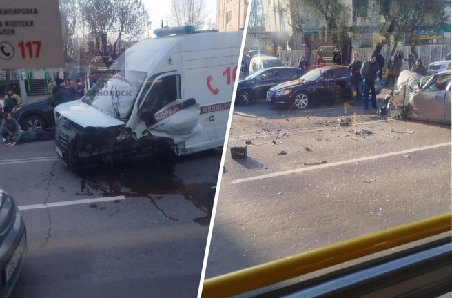 Внутри второй машины тоже находились дети | Источник: «ЧП Красноярск» / Telegram