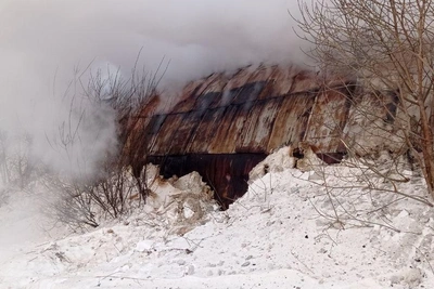 Сортировку заволокло дымом из-за пожара в цехе