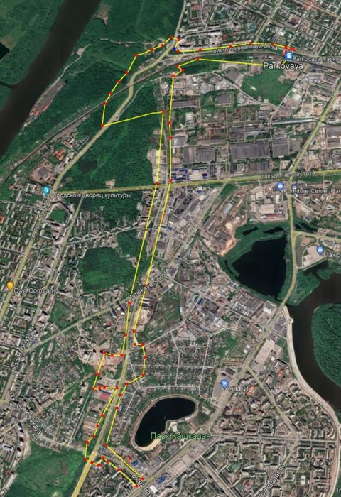 Пока что есть лишь приблизительные границы дорожных работ | Источник: Google Earth