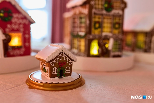 Мини-домик за 400 рублей по сравнению с другими пряничными домами кажется нарядной собачьей конурой | Источник: Александр Ощепков / NGS.RU
