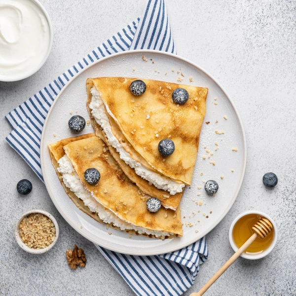 Идеальные блинчики из четырех ингредиентовЭтот простой рецепт из четырех ингредиентов пригодится, чтобы быстро приготовить идеальный завтрак. Полный рецепт идеальных блинчиков из четырех ингредиентов читайте по ссылке.