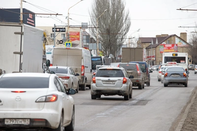 Ремонт нового участка на улице Вавилова в Ростове