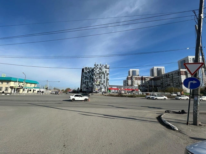 Авария произошла в половине девятого утра, на пустом перекрестке | Источник: Госавтоинспекция Новосибирска