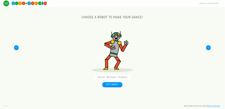Сайт дня: Научи милого робота танцевать