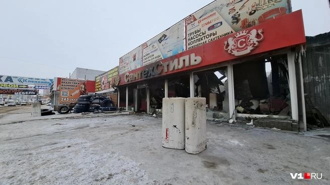 Здания сильно пострадали во время январского пожара | Источник: Тимофей Крылов / V1.RU