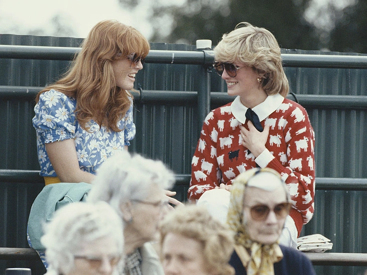 Сара Фергюсон и принцесса Диана в поло-клубе в Виндзоре, июнь 1983
