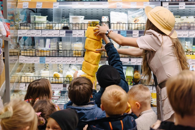 Проект поможет сформировать подход к выбору полезных продуктов с раннего возраста | Источник: пресс-служба ретейлера