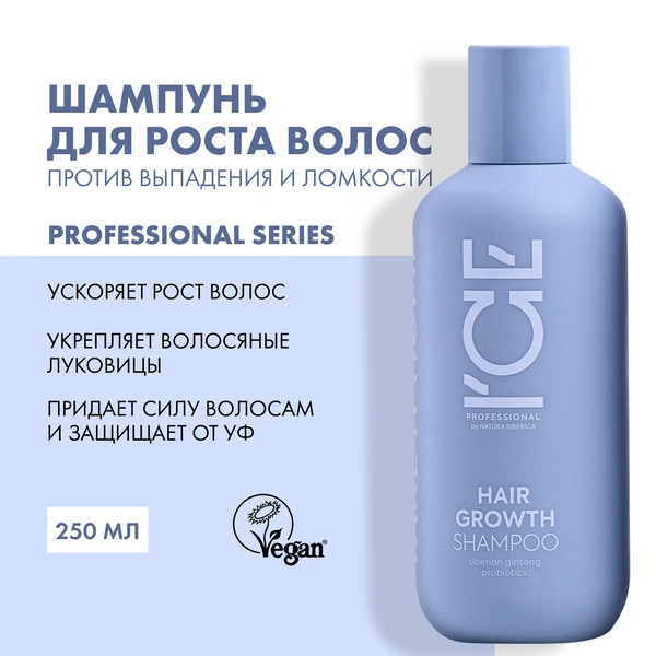 Шампунь, стимулирующий рост волос Hair Growth ICE by Natura Siberica take it home