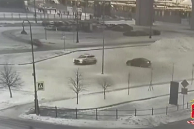 Дрифтера на ВАЗ-2105 задержали у стадиона на Крестовском