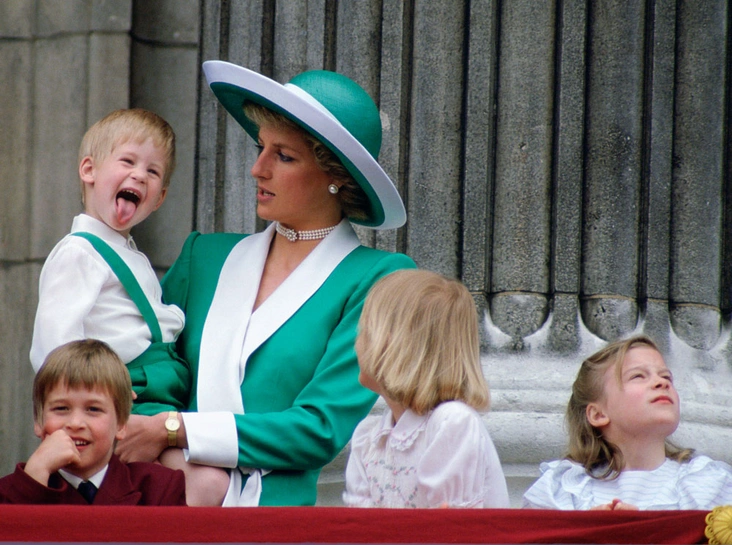 Принцесса Диана, принц Уильям и принц Гарри