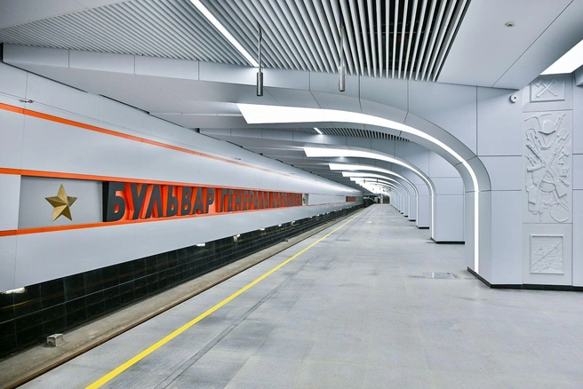 В Москве тестово запустили первую часть Рублево-Архангельской | Источник: Максим Мишин / пресс-служба мэрии Москвы