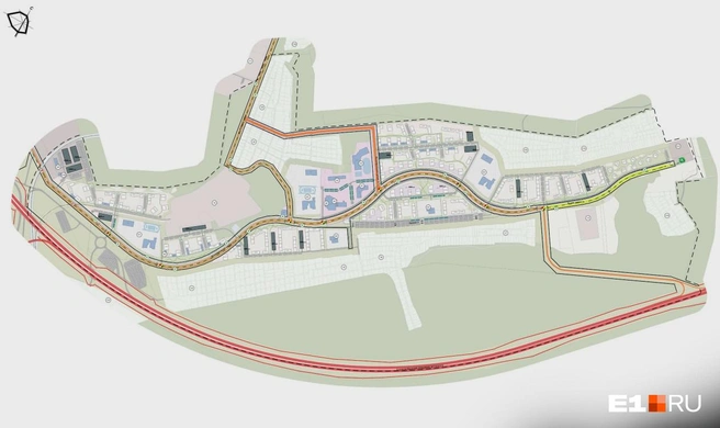 Общий вид будущего мини-города Попов Лог | Источник: проектная документация