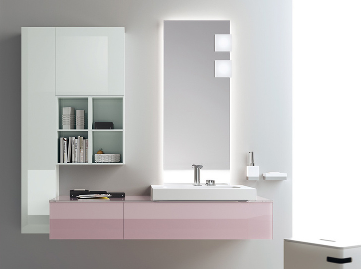 Тренд: Оттенки розового и пудры в интерьере ванной