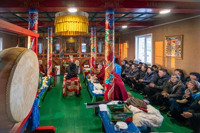 Cleansing ritual at Chita datsan ahead of Sagaalgan