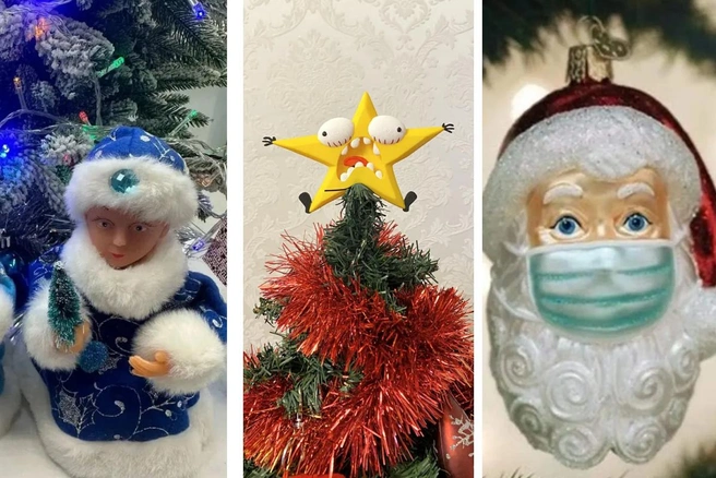 Часть новогодних декораций впечатлила журналистов идеей, другая — исполнением. А у некоторых игрушек самой пугающей оказалась цена | Источник: Ozon.ru