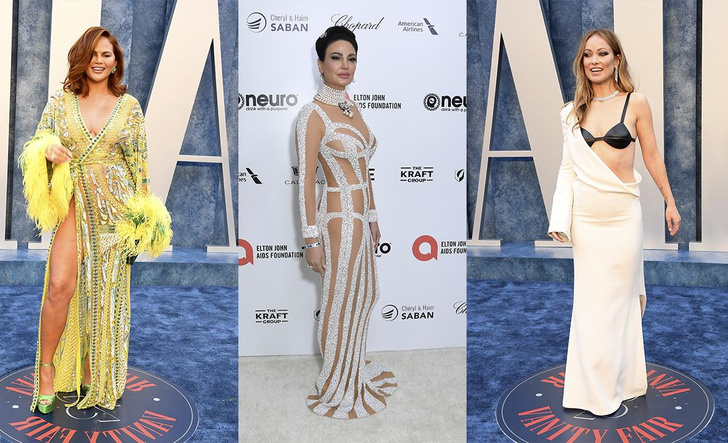 Звездные бесстыдницы: самые «голые» платья на вечеринке после «Оскара-2023»