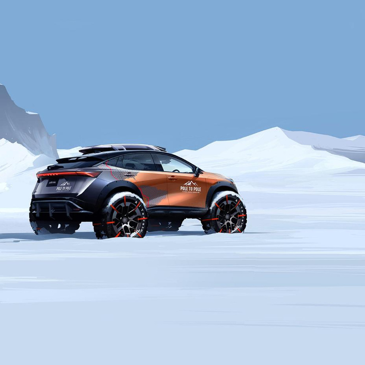 Электромобиль Nissan Ariya примет участие в первой в мире экспедиции от Северного полюса к Южному