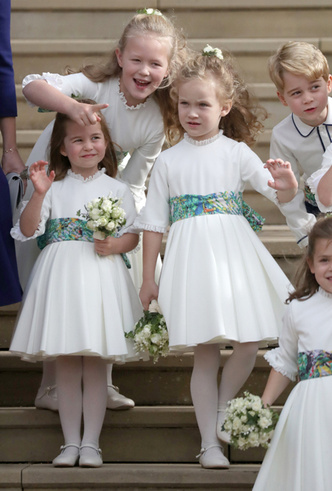 Королевские малыши на свадьбе принцессы Евгении и Джека Бруксбэнка