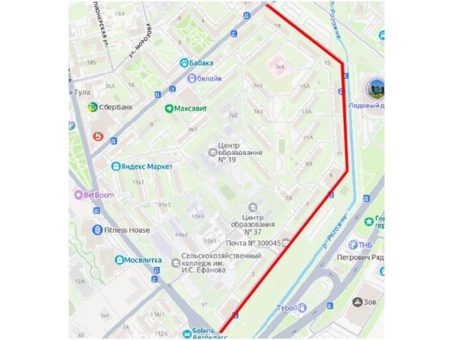 Участок ограничений | Источник: Администрация города Тулы