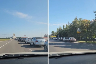 Воронежцы часами стоят в очередях на АЗС