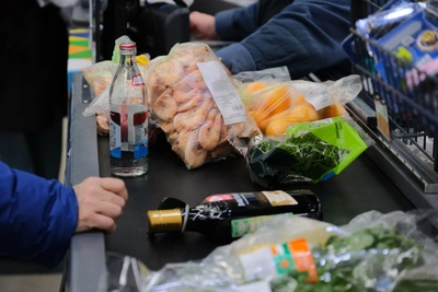 Ажиотаж в пермских супермаркетах перед Новым годом