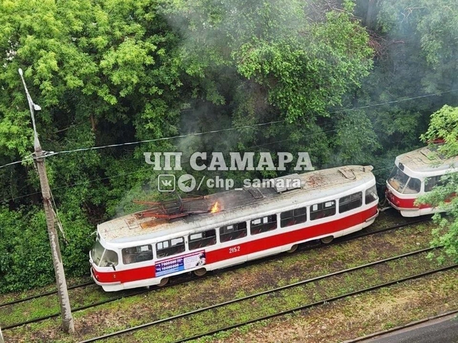Пожары в самарском общественном транспорте не так редки | Источник: «ЧП Самара» / T.me