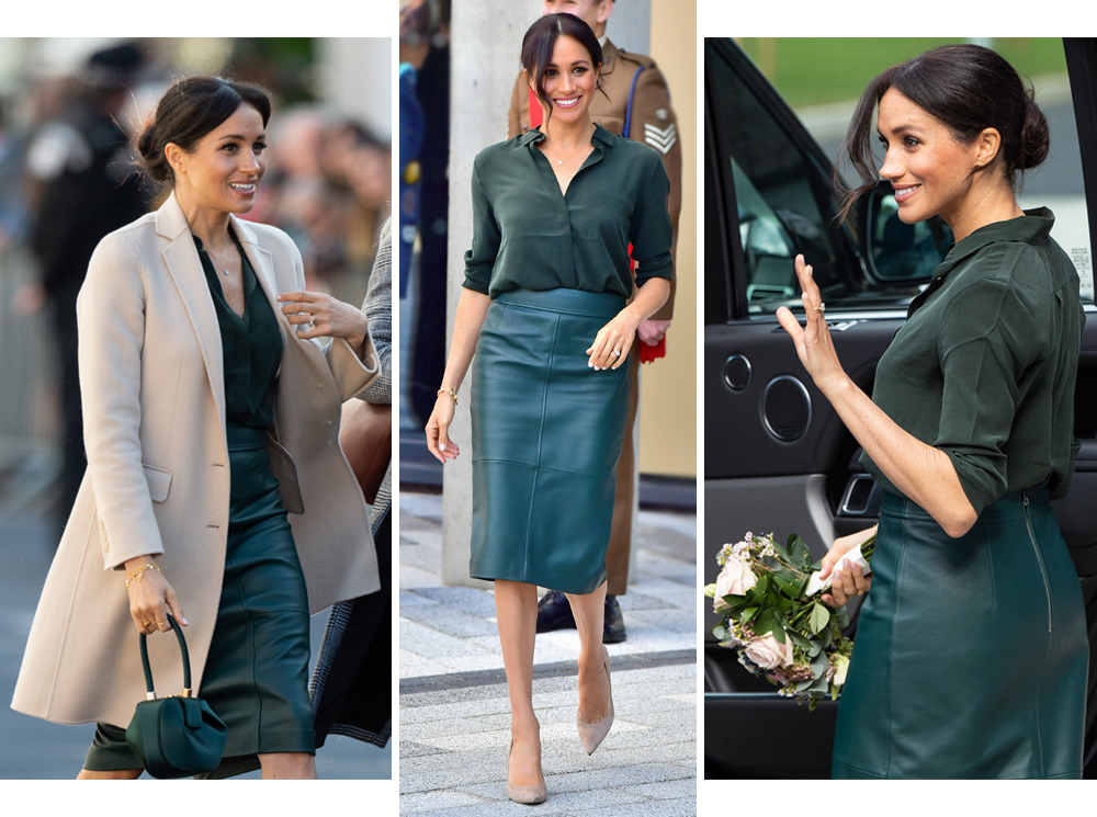 10 кожаных юбок как у Меган Маркл, которые сочетаются со всем | marieclaire.ru