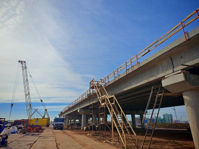 В Оренбурге строят первую в городе двухуровневую транспортную развязку | Источник: администрация Оренбурга