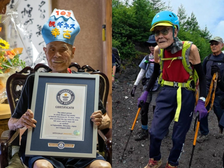 «Ползи, пока можешь»: 102-летний японец покорил гору Фудзи. А какие у вас планы на пенсию? | Источник: www.guinnessworldrecords.com