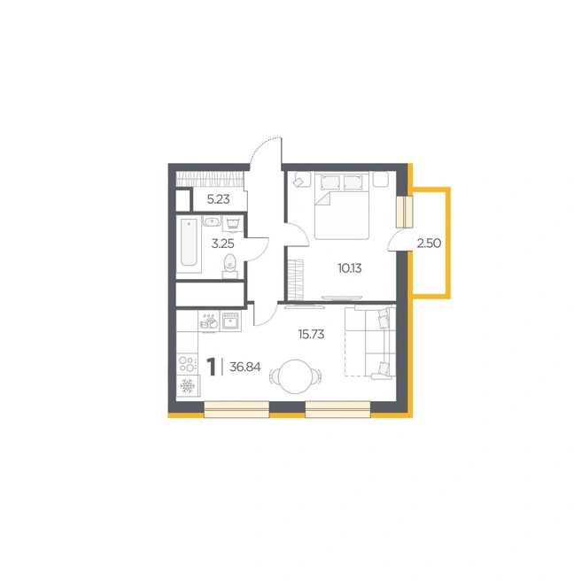 Квартиры в ЖК «Новые горизонты» отличаются увеличенным остеклением | Источник: ЖК «Новые горизонты»