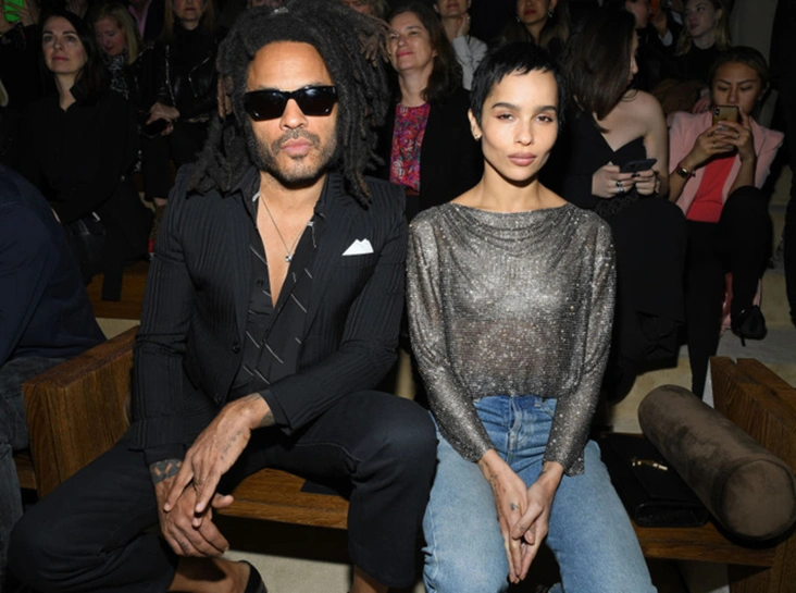 Ленни и Зои Кравиц на Парижской неделе моды, 25 февраля 2020 года