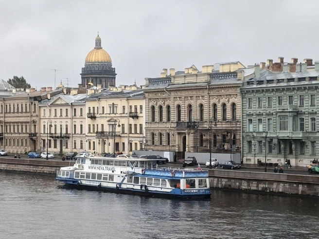 Дворец бракосочетания №1 одели в леса | Источник: Алина Циопа/ FONTANKA.RU