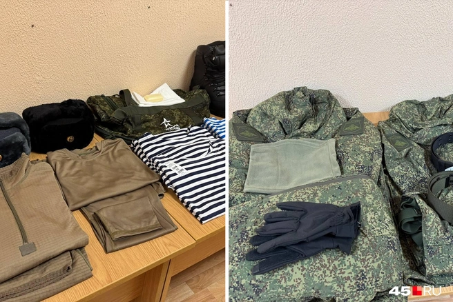 У курганских призывников несколько комплектов одежды для военной службы | Источник: Юлия Король