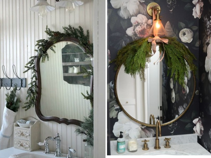 Идеи декора зеркала в ванной комнате