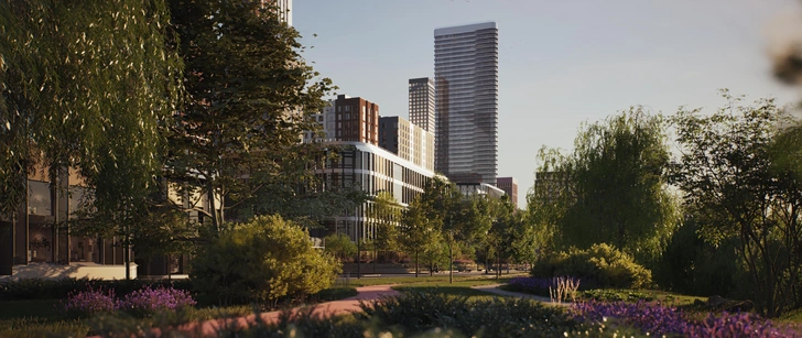 Курчатовская школа в составе жилого комплекса City Bay | Источник: MR