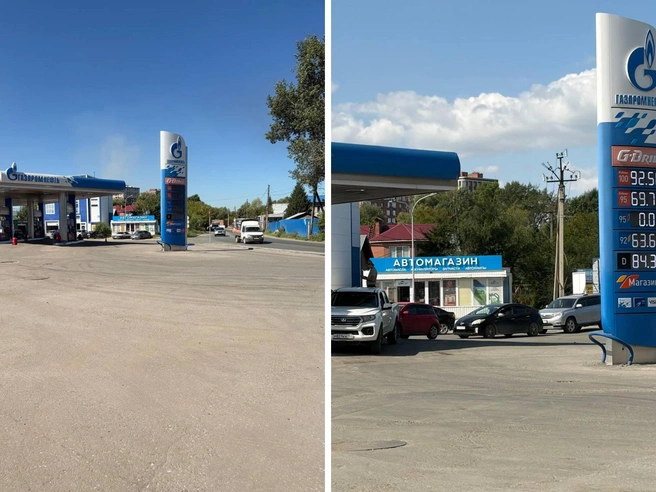 Заправка «Газпромнефть» | Источник: Настасья Медведева / NGS.RU