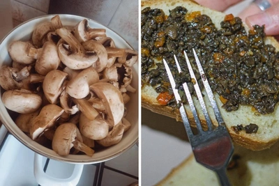 Quick and Tasty Mushroom Caviar Recipe from Champignons