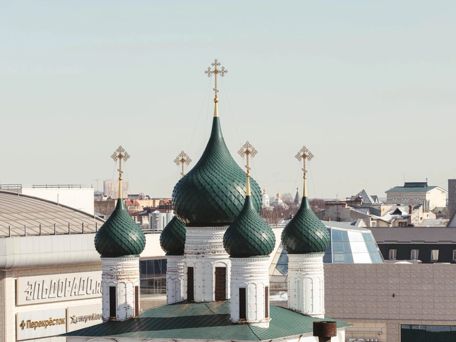Купола Сретенской церкви | Источник: Артем Бауман / 76.RU