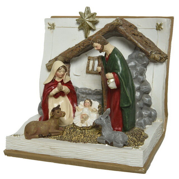Рождественский вертеп «Библейская Страница: Рождение Иисуса», 11 см, Kaemingk