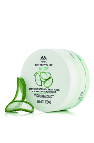Восстанавливающая маска «Алоэ» с экстрактом алоэ вера Aloe Rescue Cream Mask, The Body Shop.